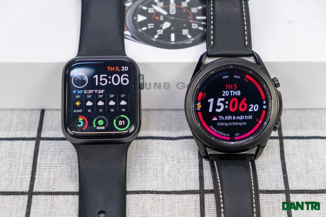 Mở hộp Galaxy Watch 3, so sánh cùng đối thủ Apple Watch - 3