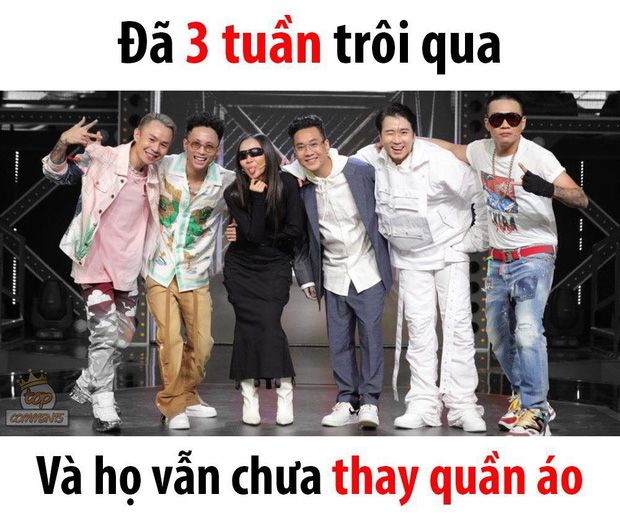 Trấn Thành đăng ảnh hội ngộ dàn huấn luyện viên &quot;Rap Việt&quot;, fan hài hước bình luận: Cuối cùng họ cũng đã chịu thay đồ - Ảnh 5.
