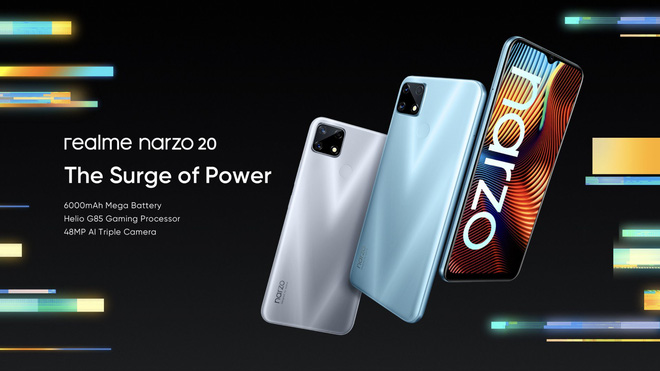 Realme ra mắt Narzo 20 series: Màn hình 90Hz, sạc nhanh 65W, giá từ 2.7 triệu đồng - Ảnh 4.