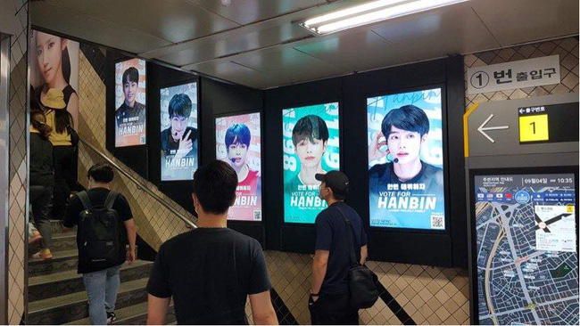 I-LAND: Thí sinh Việt Nam phủ sóng ảnh khắp ga tàu điện tại Hàn Quốc, fan quốc tế bắt tay fan Việt bình chọn để Hanbin được ra mắt - Ảnh 7.