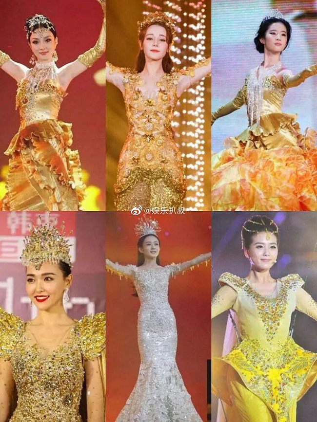 Angelababy mặc áo vàng khác lạ, netizen đồn đoán trở thành Nữ thần Kim Ưng sau Địch Lệ Nhiệt Ba - Ảnh 4.