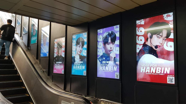 I-LAND: Thí sinh Việt Nam phủ sóng ảnh khắp ga tàu điện tại Hàn Quốc, fan quốc tế bắt tay fan Việt bình chọn để Hanbin được ra mắt - Ảnh 2.