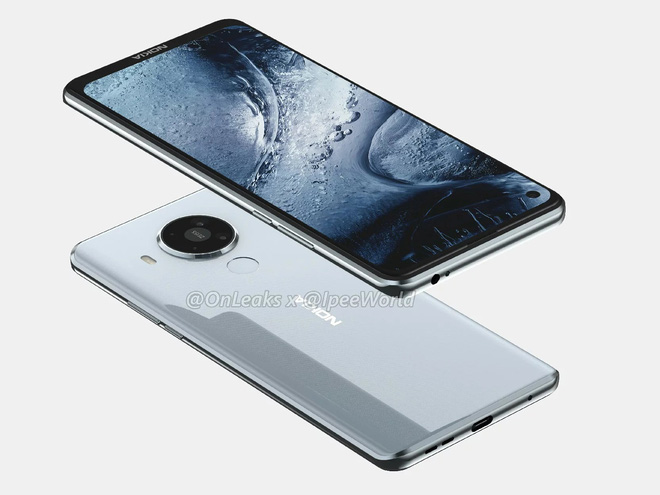 Nokia 7.3 lộ diện: Màn hình đục lỗ, mặt lưng nhựa, 4 camera sau hình tròn - Ảnh 3.