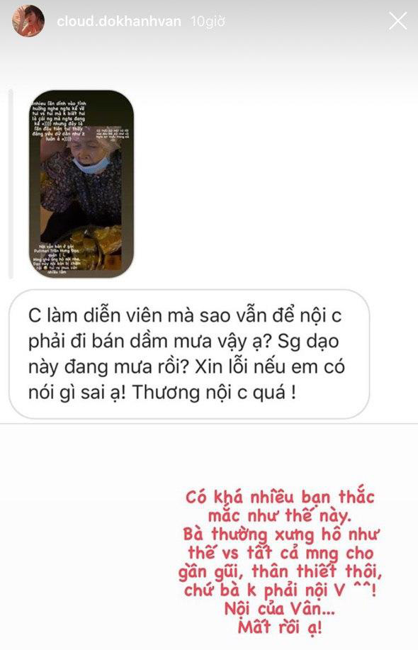 Bị netizen trách móc vì để bà nội phải bán hàng rong vỉa hè, Khánh Vân (Mắt Biếc) tiết lộ sự thật xót xa - Ảnh 3.