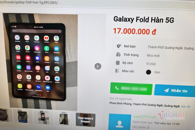 Galaxy Fold rao bán đầy trên mạng, mất nửa giá chỉ sau một năm - 1