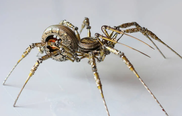 Nghệ sĩ bậc thầy làm nhện từ các linh kiện cơ khí - 1