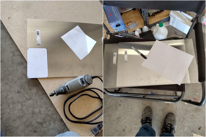 Một người dùng vừa thử thay thế mặt lưng kính của Surface Duo bằng một tấm nhôm nguyên khối và kết quả cực kỳ thú vị - Ảnh 2.